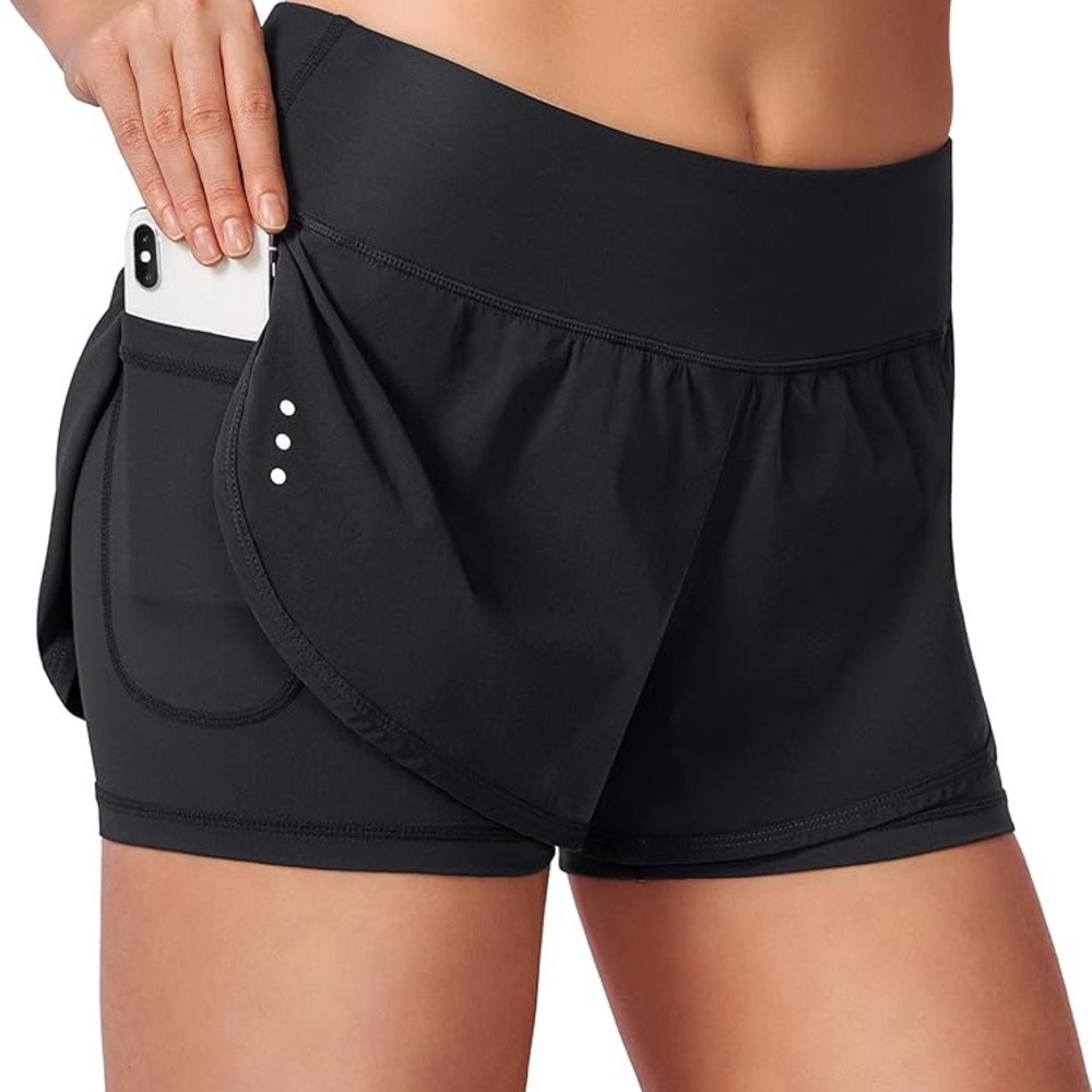 Soothfeel 2in 1 Running Shorts High Waisted Women’s